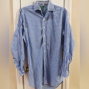 Sid Mashburn baby Blue no size tag pit to pit 20 sleeves from collar 33 (mix26)